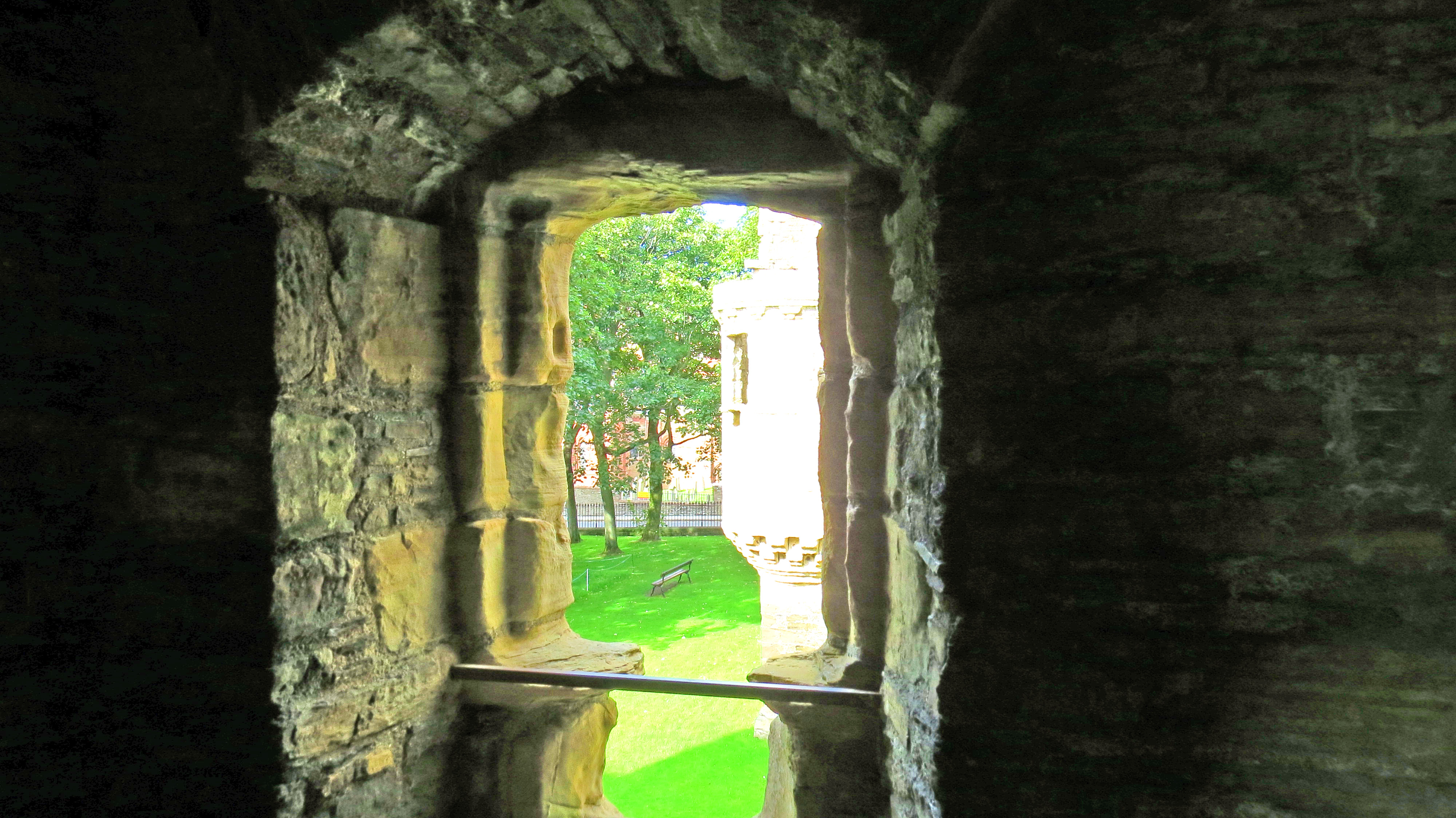 view from castle window